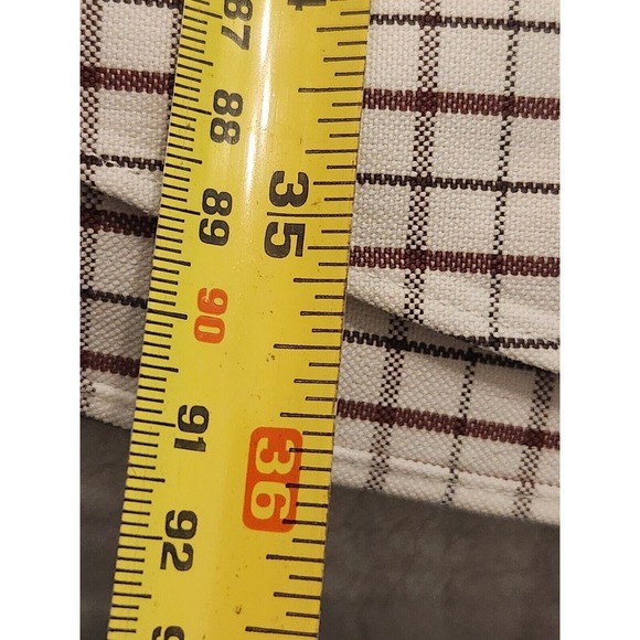 LL Bean Men’s Wrinkle-Resistant Button Down Plaid Cotton Shirt Size 18-36 - Picture 4 of 6